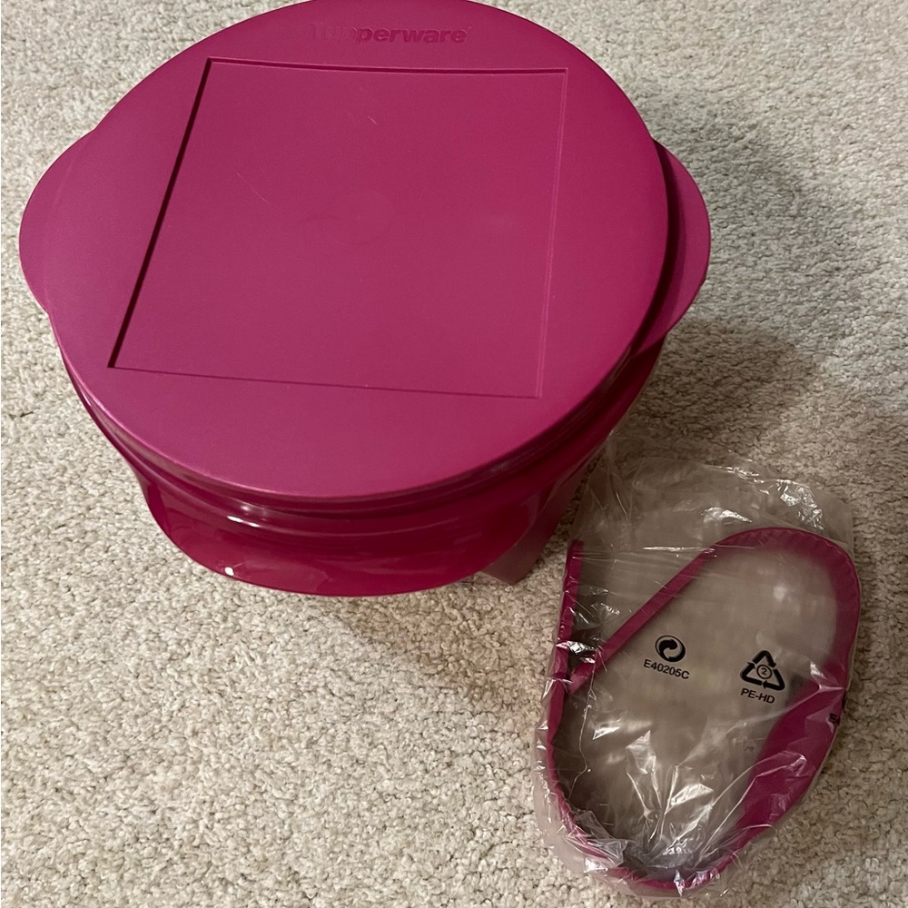 Magenta Storage Container with Lid - Picture 6 of 8